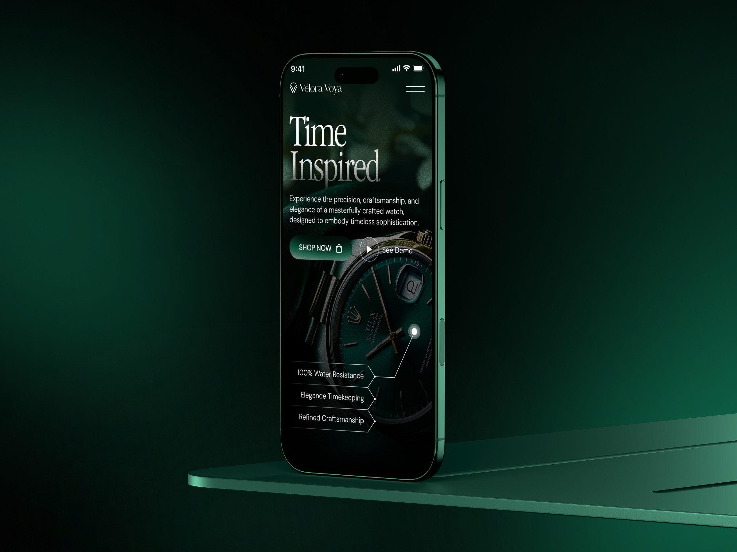 Website design for watch store - Mobile responsive dark theme ecommerce website landing page luxury ecommerce luxury watch luxury website mobile responsive mobile website online shop online store product page product showcase responsive design watch ecommerce watch store watch website web design website website design website responsive