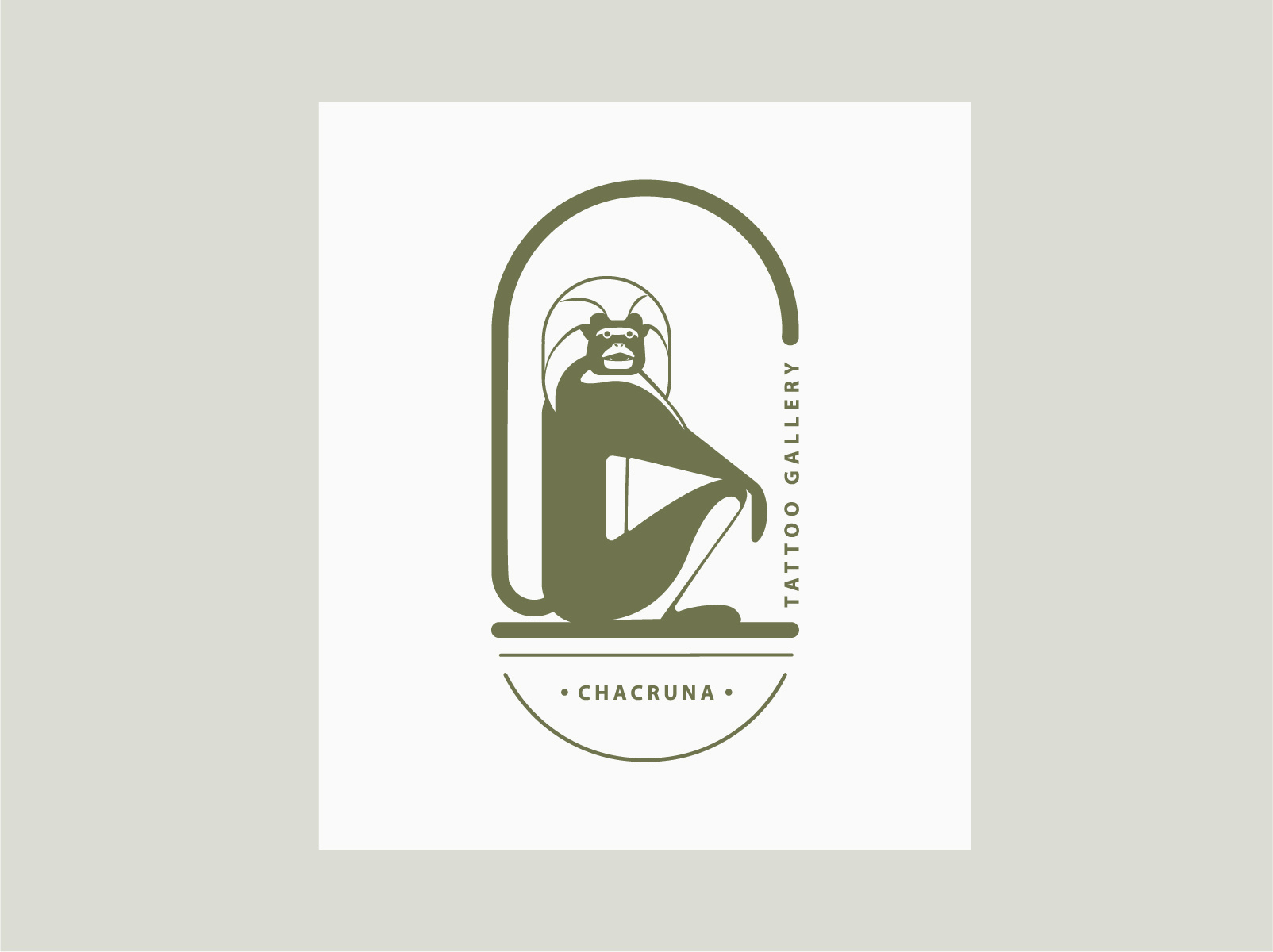 Cotton - top tamarin monkey logo design