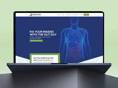 The Gut Guy — Clinical Health & Science-Backed UI Design figma design landing page design web design web development