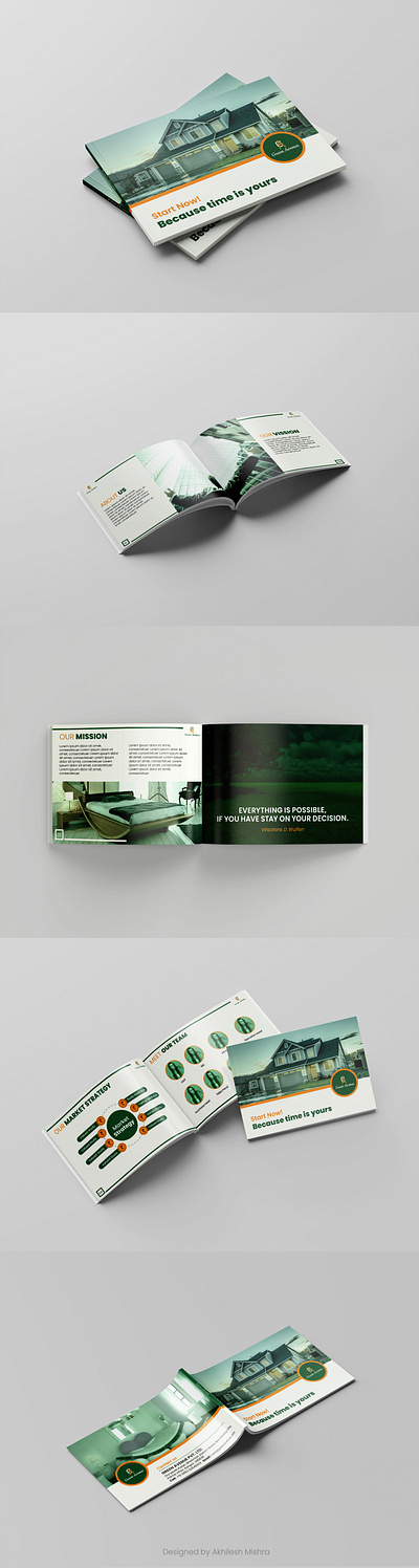 Horizontal Brochure Design 2022 branding brochure brochure design corporate brochure horizontal brochure