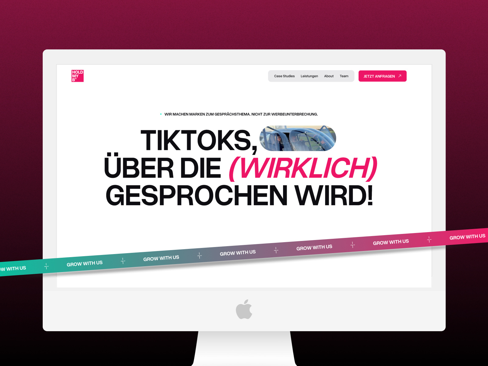 Website for TikTok Marketing & Content Agency