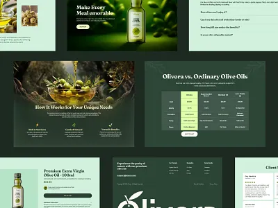 Olivora — Olive Oil eCommerce Landing Page brand website ecommerce ecommerce design ecommerce website food ecommerce grocery ecommerce landing landing page landing page design minimal web design olive oil olive oil brand website olive oil website organic olive oil online store product website seative shopify design web design inspiration website