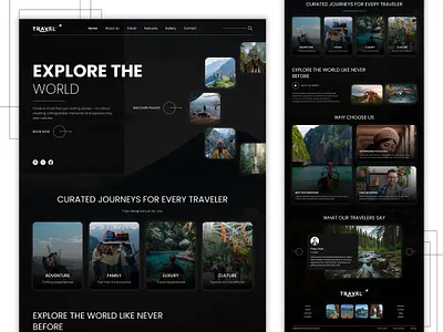 Travel agency website design appdesign css ecommerce ecommercedesign html interface mockup onlineshop onlineshopping prototype shoppingcart uidesigner uiexperience uitrends userexperience uxdesigninspiration uxuidesign website websitebuilder websitedevelopment