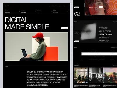 Nextwave - Portfolio & Agency Website agency website agency website design design landing page portfolio portfolio website saas saas landing page saas website ui web design website design