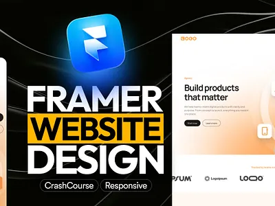 Responsive Landing Page Design in Framer ai builder ai website design desktop design framer mobile design no code website responsive design responsive web design ui design web design web ui website builder website design website development