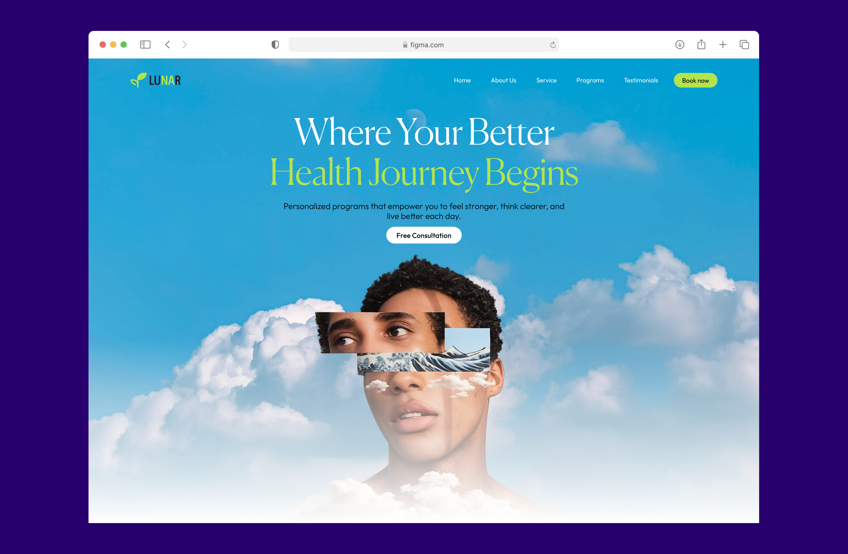Example of Landing Page Web & Mobile Responsive UI