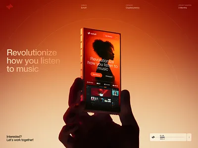 Echofi - Mobile Responsive crypto graphic design mobile ui