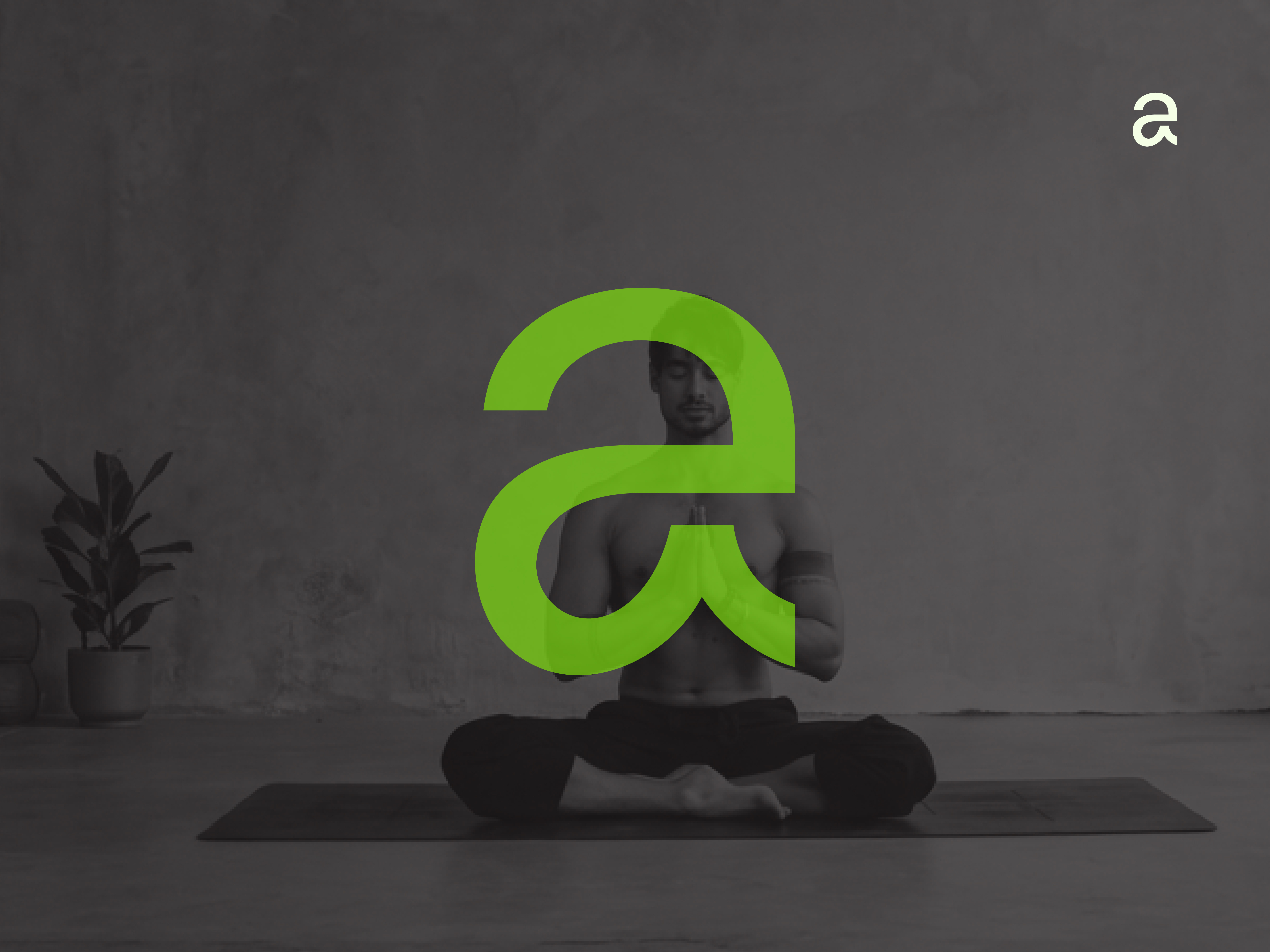 yoga logo - a letter a letter a letter logo a logo a monogram background branding business corporate design green icon letter a logo logo design meditation logo website wellness logo yoga yoga logo yoga pose
