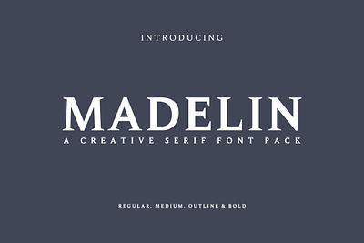 Madelin Serif Font creative font logotype serif font