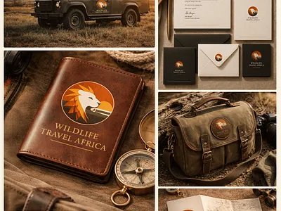 Wildlife Safari & Hospitality Brand ID For Sale brand brand development brand id branding graphic design hospitality identity logo safari brand id tourism travel visual system