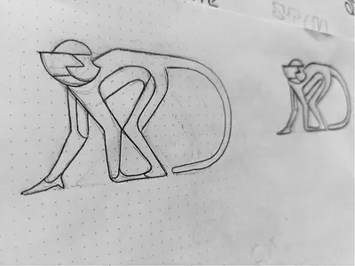 Monkeys animal ape brainstorming drawing idea illustration jungle line linework logo monkey nature paper sketch