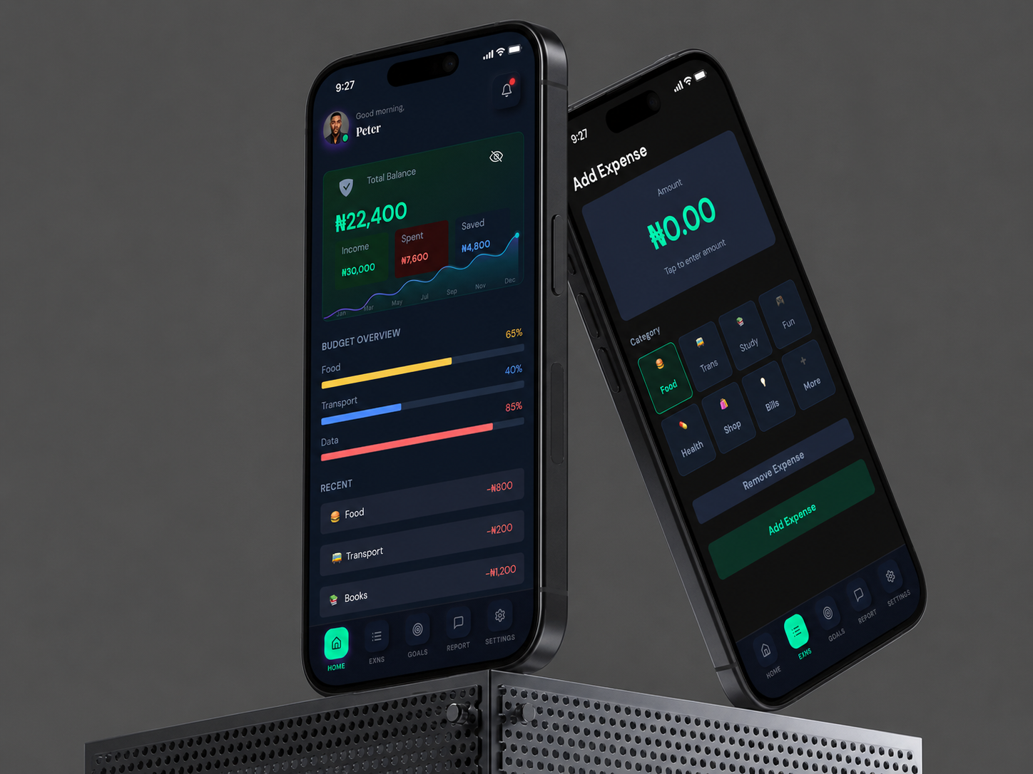 Kashia Financial App android banking crypto dark mode dashboard figma finance fintech investment ios mobile app mobile ui money transfer neobank payments product design saas ui design ux wallet