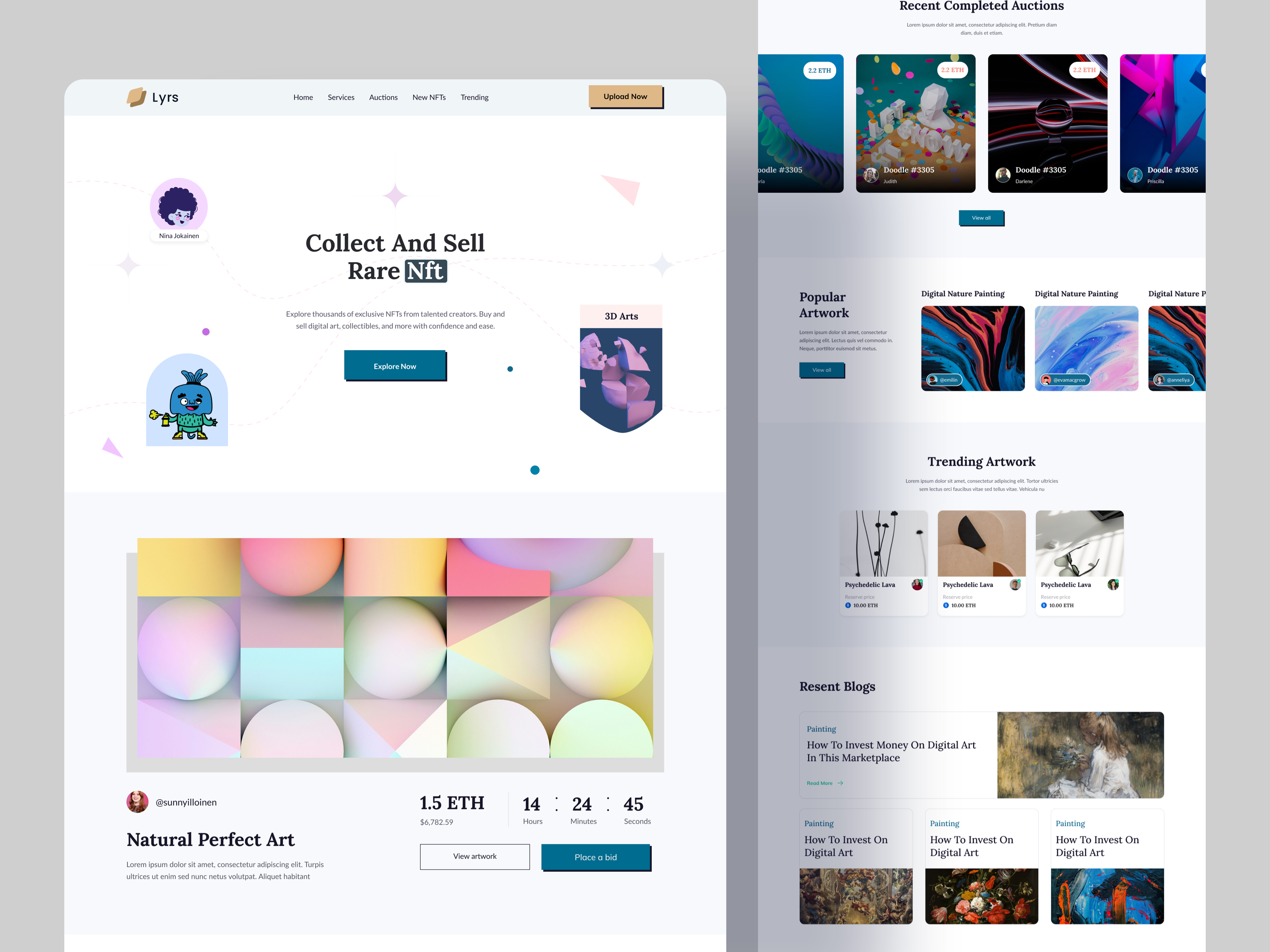 NFT Market Place Website
