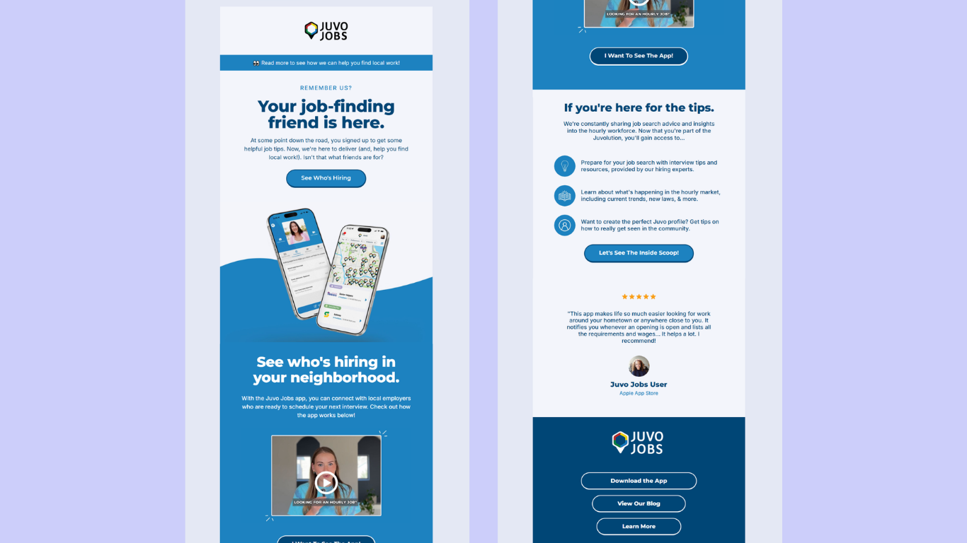 App Retention Email Template