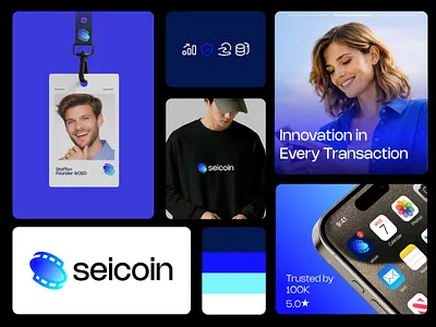 Seicoin Crypto Coin Logo Branding app design brand brand design brand identity branding business business card crypto logo finance fintech identity logo logo brand logo design logotype marketing mobile design modern packaging typography