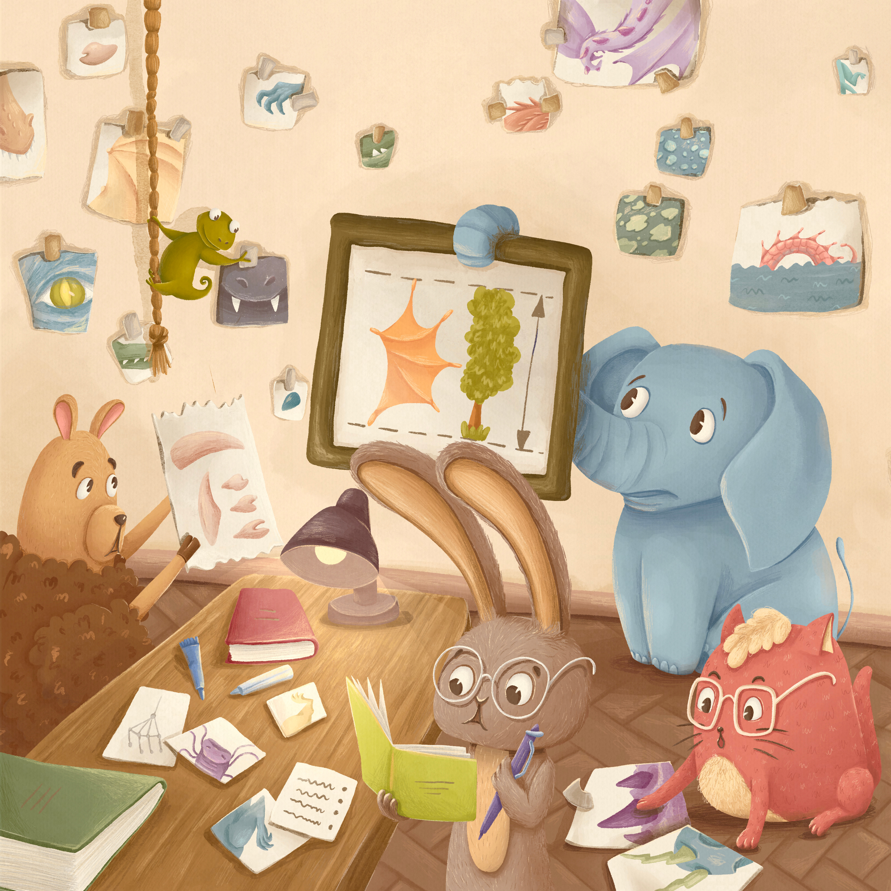 Children’s Book Illustration - Animal Characters animal character book illustration character design childrens book illustration illustration whimsical illustration