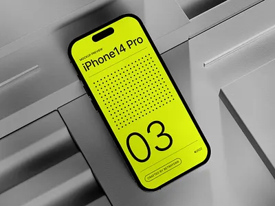 iPhone 14 Pro Mockups 01-04 3d c4d design download iphone minimal mockup psd resource ui ux