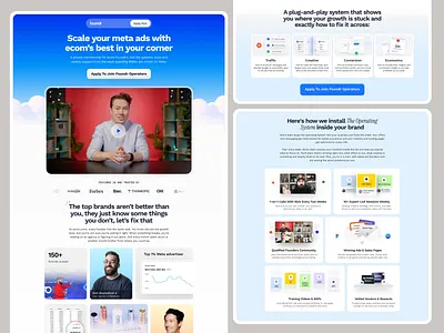 Foundr Operators — Landing Page Design conversiondesign cro landingpagedeisgn landinpage uidesign uiux webdesign