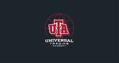 Universal Trading Academy academy branding design graphic design logo trading typography uta vector
