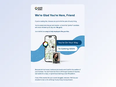 B2B Onboarding Email Series | Jobs Platform app email design app email template b2b b2b email b2b email template b2b welcome email branding clean email design email design employer email jobs app jobs platform onboarding email onboarding email template onboarding series ui design welcome email welcome email series welcome email template welcome emails