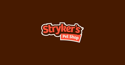 Stryker's Pet Shop branding design graphic design logo pet shop typography vector