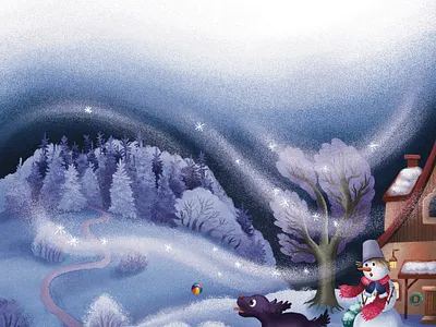 Illustrations for the Christmas book - The Christmas Adventures adobe photoshop art book cover book illustration book layout branding character design character illustration childrens book childrens book illustration childrens illustration cover book cover illustration design graphic design illustration mascot procreate