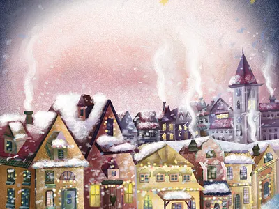 Illustrations for the Christmas book - The Christmas Adventures adobe photoshop art book cover book design book illustration branding character design character illustration childrens book childrens book illustration childrens illustration cover design cover illustration design graphic design illustration mascot procreate