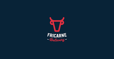 Fricarne Delivery branding delivery design graphic design logo meat typography vector