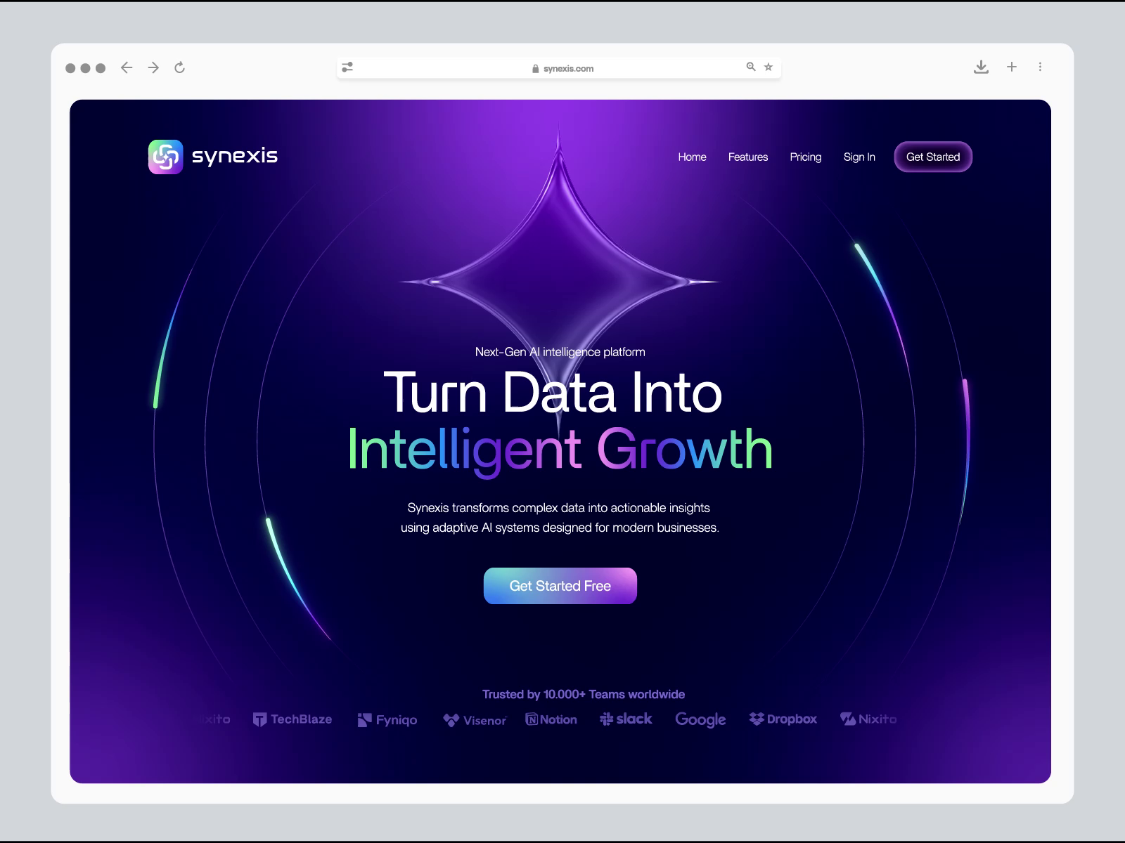 Example of Landing Page Design