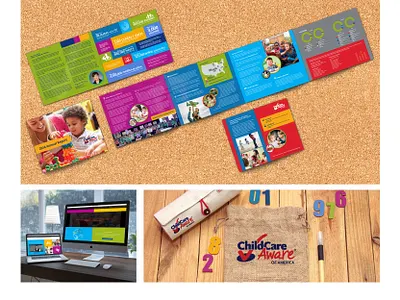 Child Care Annual Report + Website Graphics annual report booklet brochure child childcare children design digital digital graphics graphic design layout print publication report report design typography web graphics youth