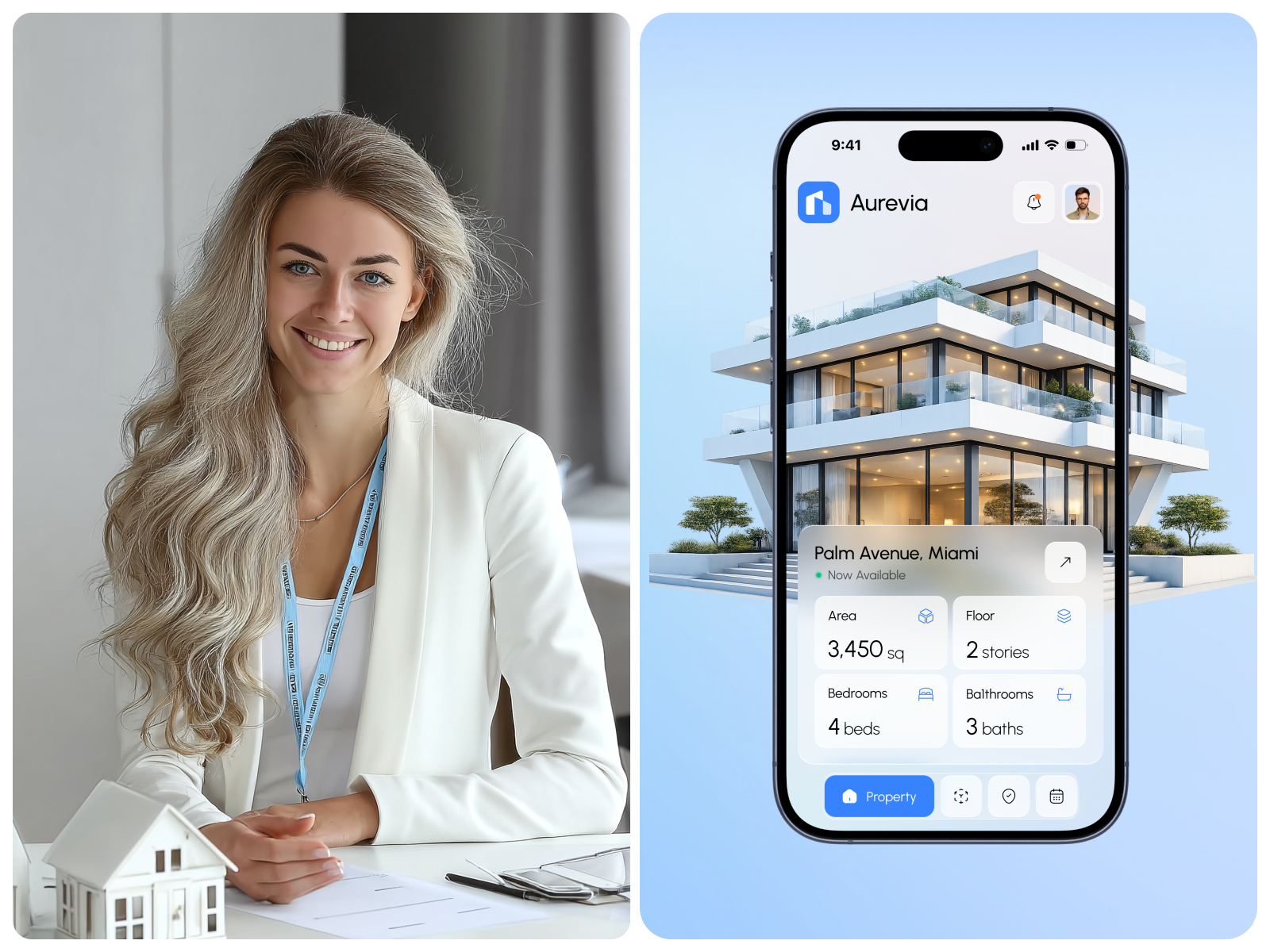 Aurevia | Luxury Real Estate Marketplace UI ai b2b figma framer landing page redesign responsive design saas startup ui ux webdesign webflow website website design wordpress
