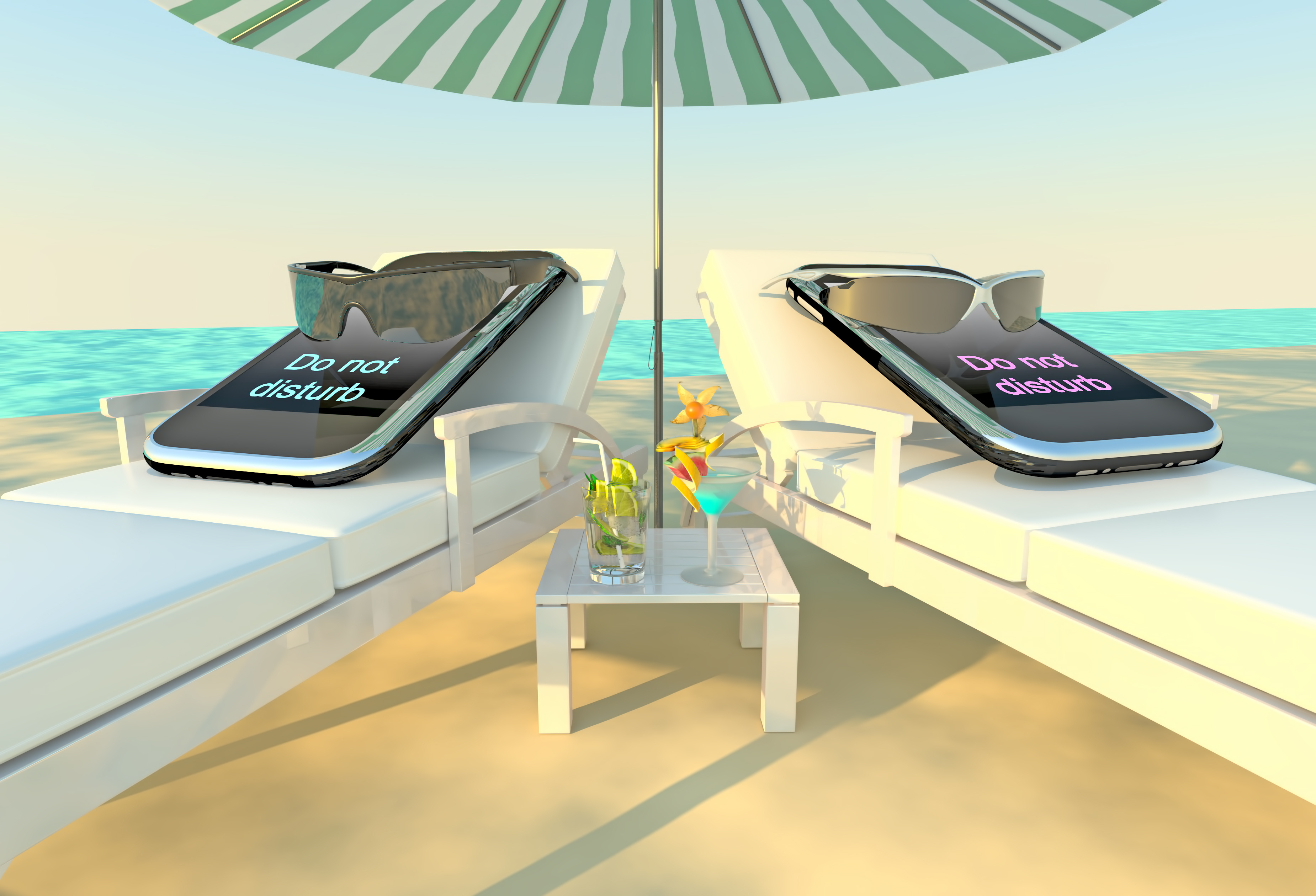 Concept of a creative idea: "Do Not Disturb!"