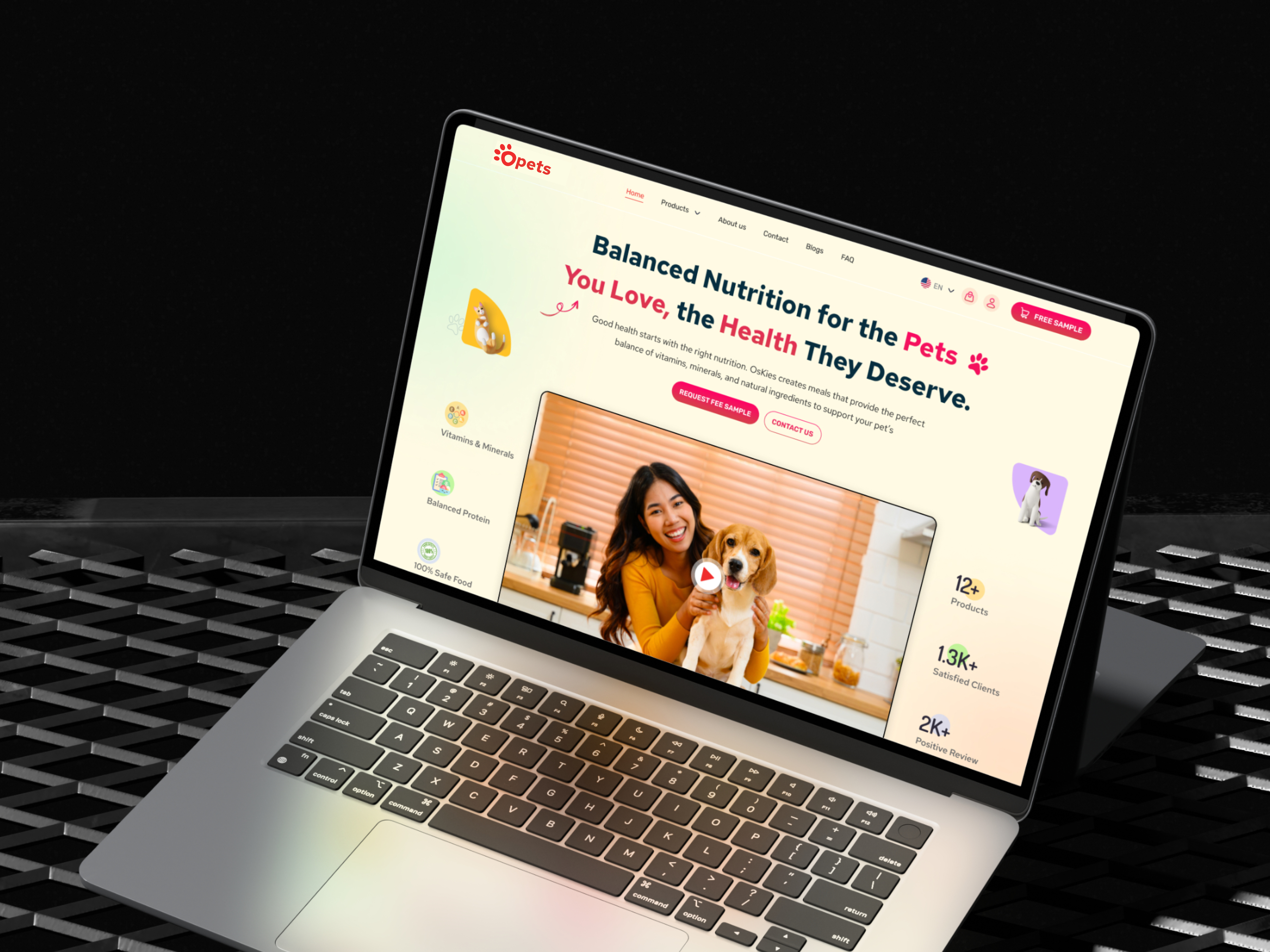 Pet Food Website UI Design | E-commerce Landing Page app app landing page design ecommerce landing page pet ecommerce pet food pet food ecommerce pet food landing page pet food online shop pet food web ui pet food website pet food website ui pets ui ui designer uiux web ui