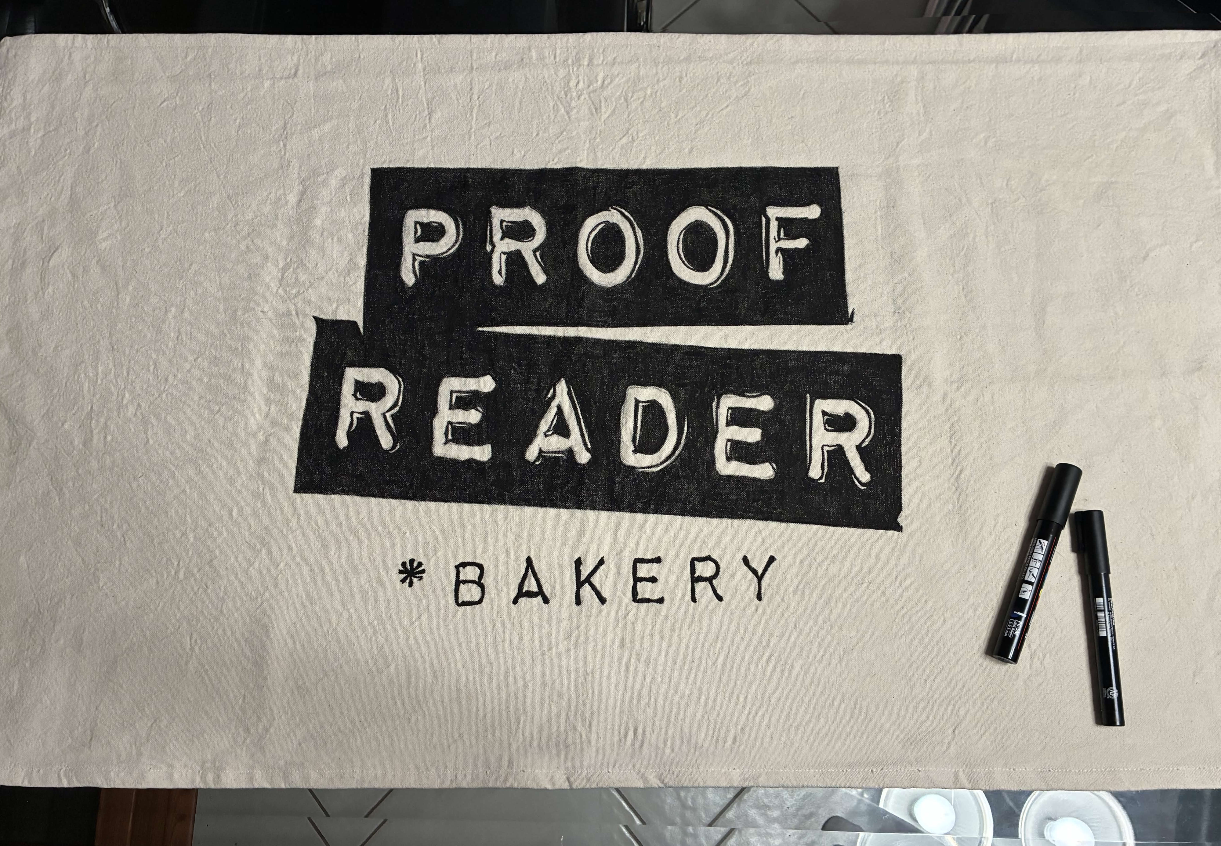 Canvas + Posca bakery black black and white branding bread canvas label label maker logo logotype monochromatic monotype off white paint paint pens pens posca street art streetart typewriter
