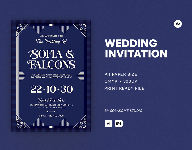 Amore Wedding Invitation card couple design event invitation marriage solasome template wedding