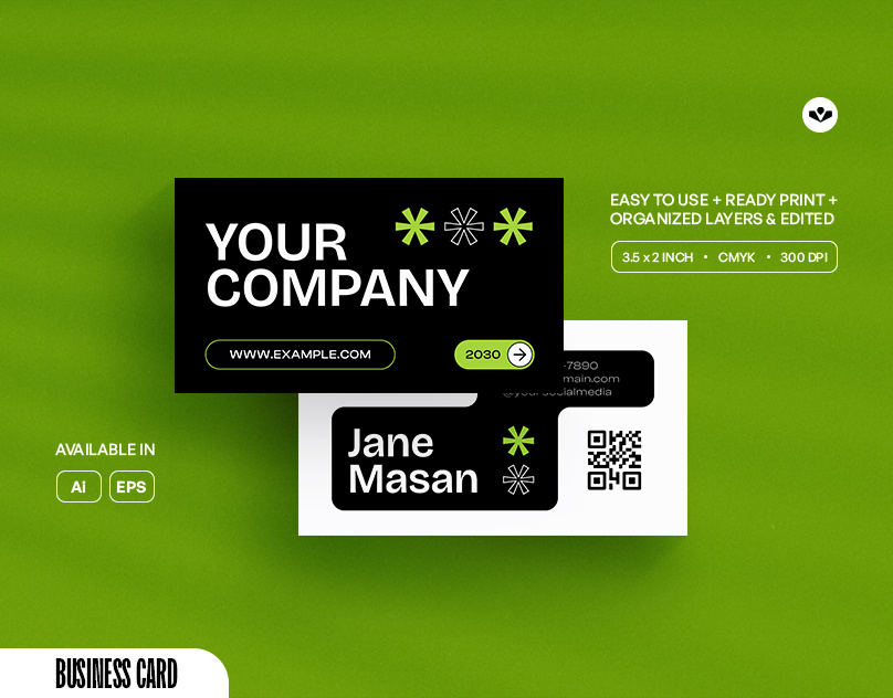 Manager Business Card branding business business card company design marketing profile solasome template