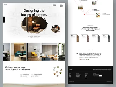 NŌRRA — Interior Design Agency agency animation architectural arcitect building clean company profile interaction interior interior agency website interior design website landing page material minimalist modern motion graphics ui web website