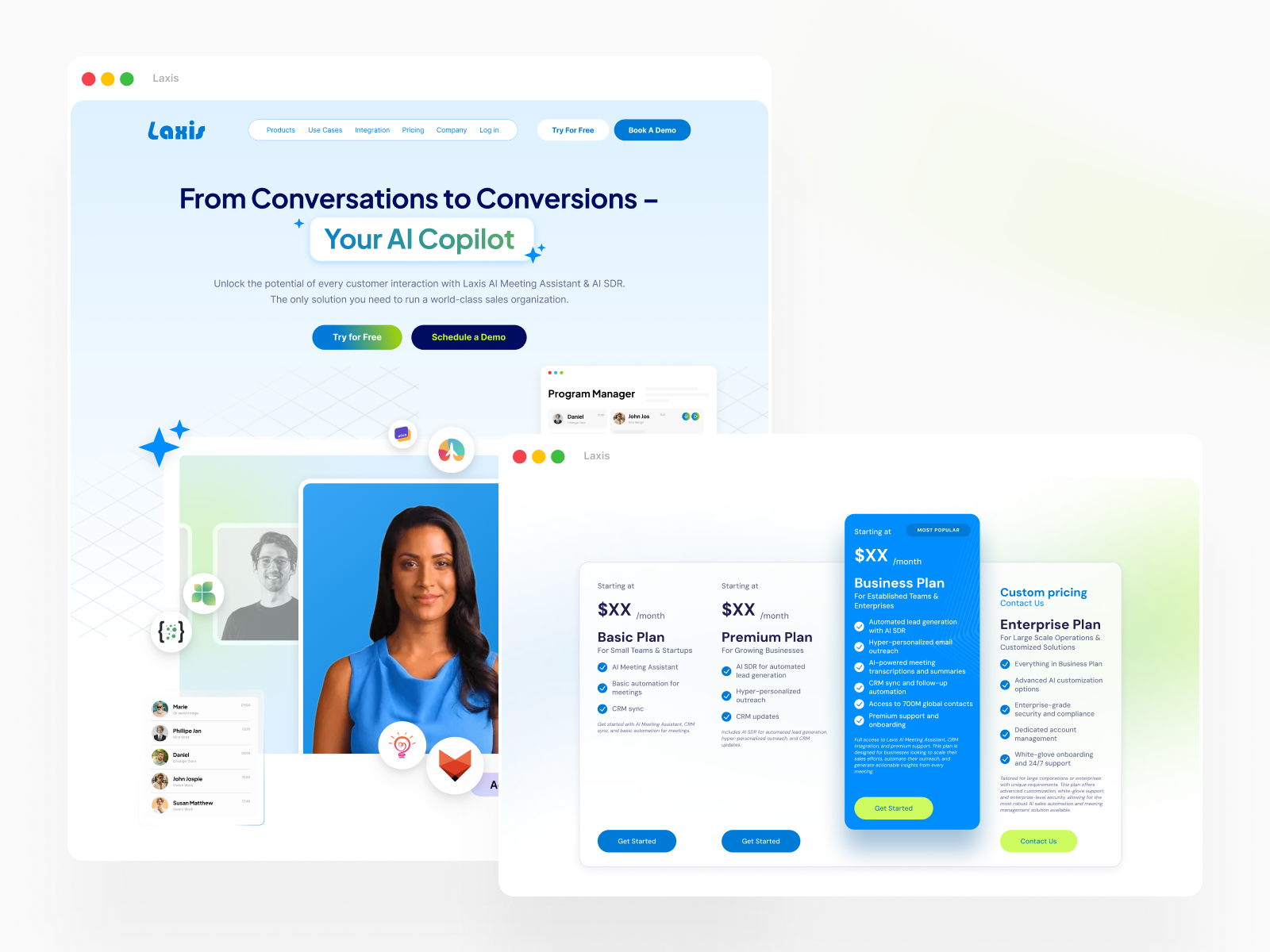 Example of Figma To Framer Website Design