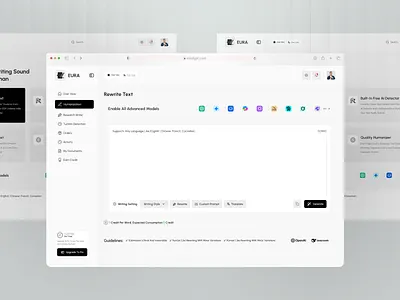 AI SaaS Dashboard Design ai saas interface product saas service startup ui ux web