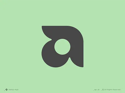atoll, letter a logo branding business circle clean dot friendly fun geometry graphic design green icon logo mark minimal modern monogram nature round startup