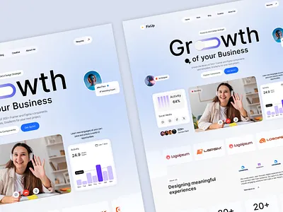 Business Agency Landing page b2b website business business agency landing page business landing page creative agency landing page digital agency digital agency landing page home page design landing page landing page design marketing agency landing page saas design ui ux web web template website website design
