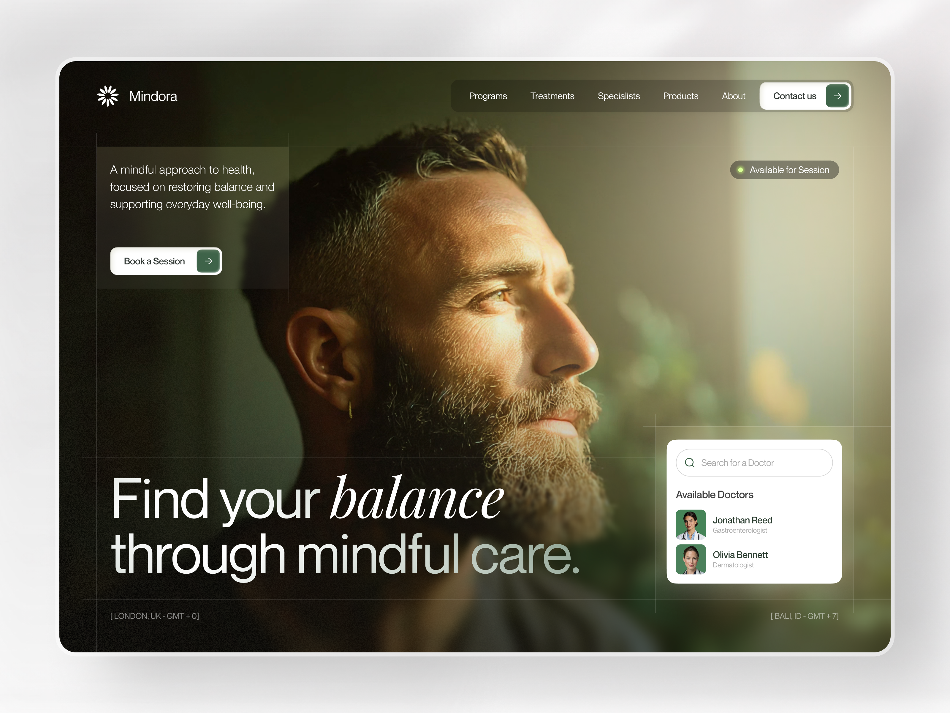 Example of Modern Website Design Concept 