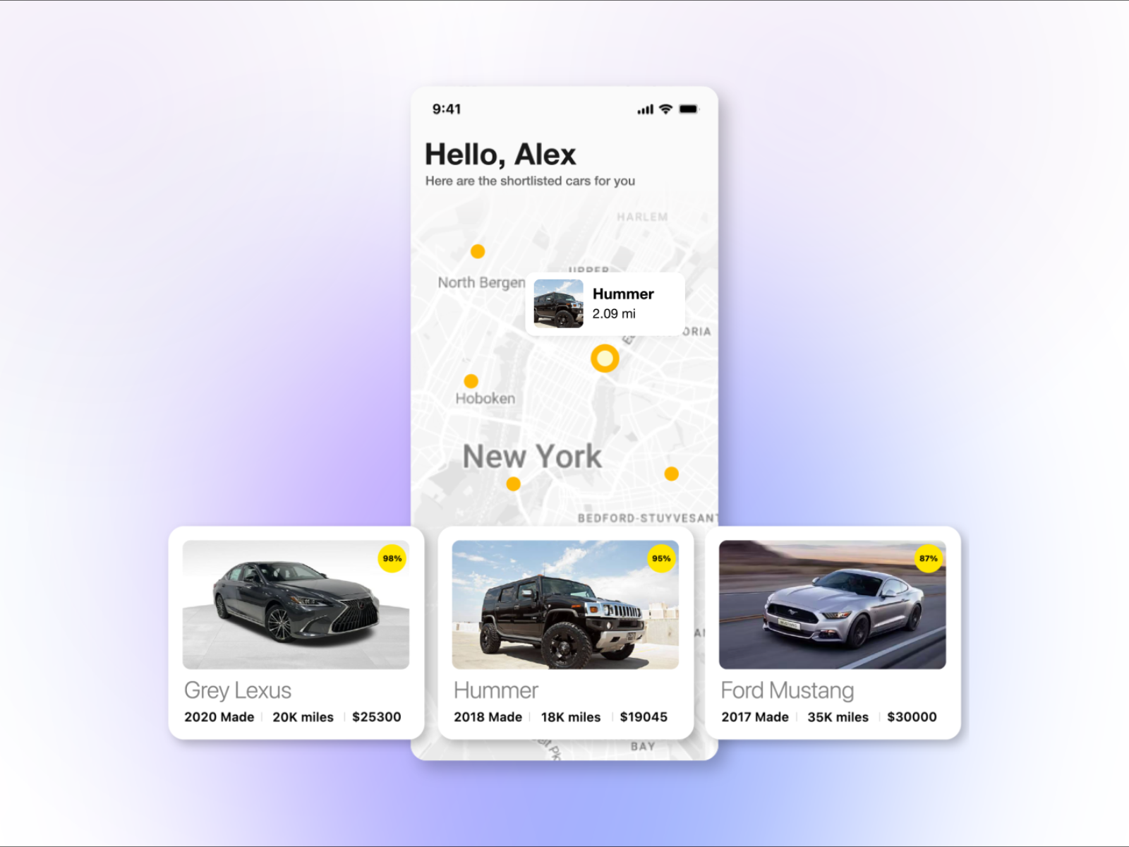 Find Used Cars Nearby — A Visual-First Discovery Experience enterpriseux f1studioz uiux uxdesign