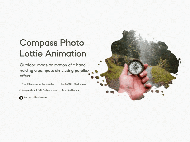 Lottie compass animation animation background compass hand lottie lottie animation outdoor parallax