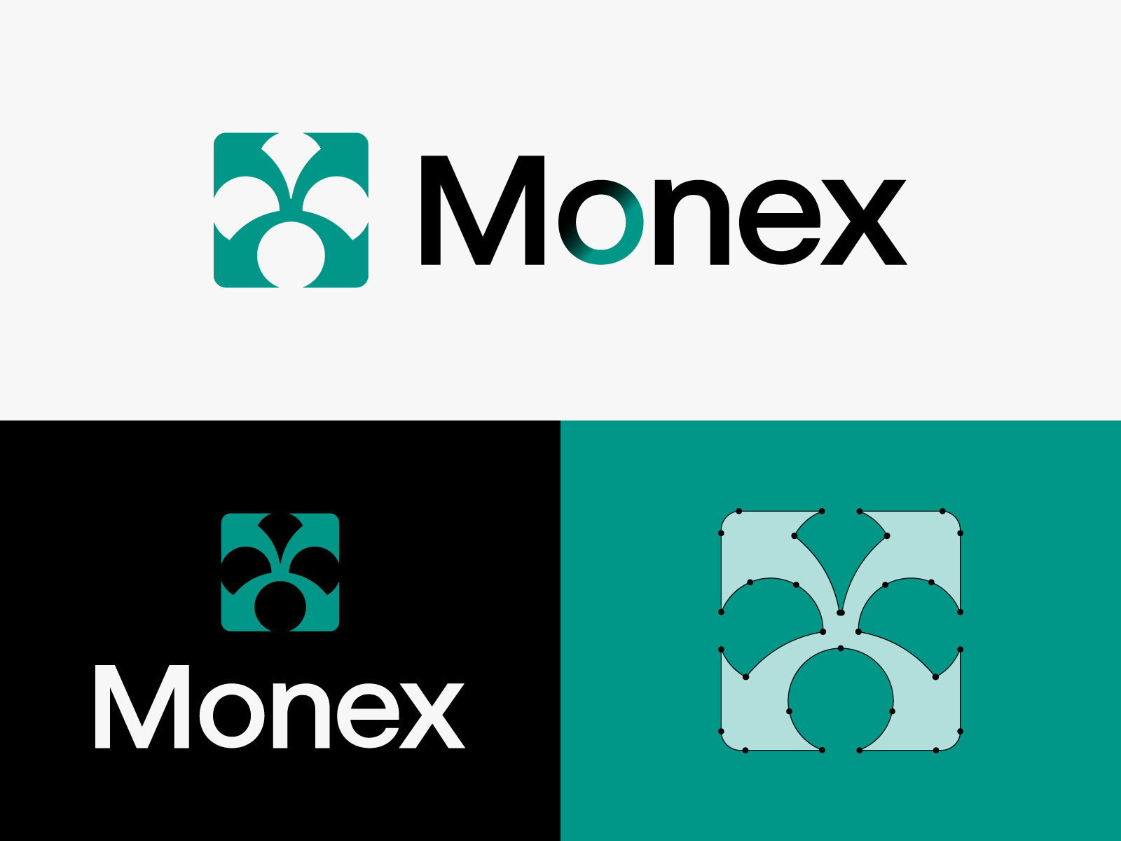 Monex — Minimal Fintech Logo Design