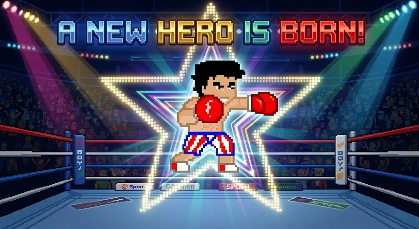Punch Fighter Street Boxing-pixel game 2d animation design graphic design illustration logo ui