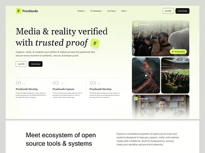 AI Media Verification Landing Page ai ai design analytics landing page media verification media verification landing page modern saas landing design product saas security social media startup tech trust verification web web design