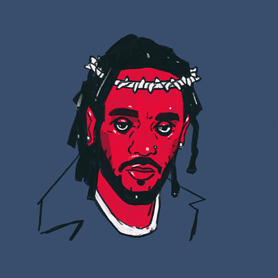 Mr. Morale character illustration illustrator kendrick lamar morale people portrait portrait illustration procreate rap rapper