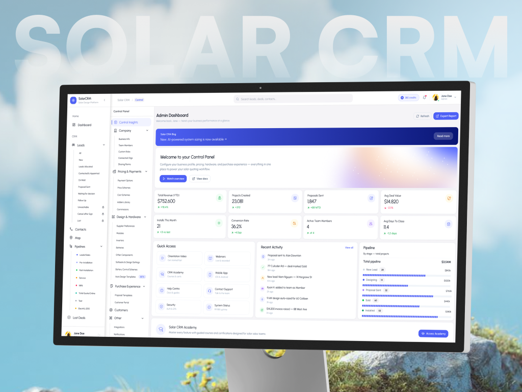 Modern CRM Dashboard — SaaS Admin Panel & Analytics Design admin panel analytics dashboard app ui business dashboard clean ui crm dashboard dashboard ui data visualization design system enterprise ui fintech ui interface design minimal ui modern ui product design saas dashboard ui design ux design web app design web design