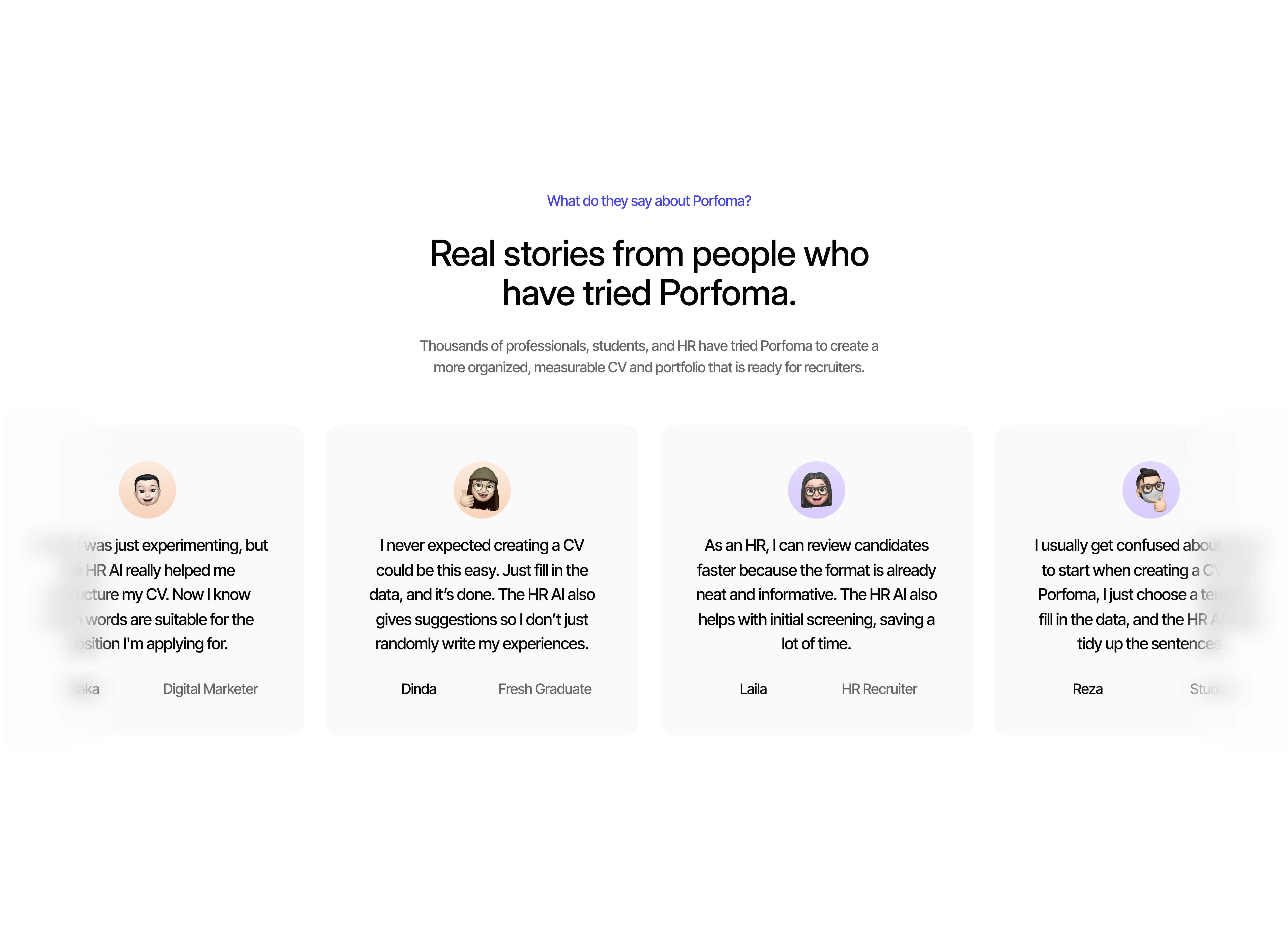 Social Proof & User Feedback Section 3d animation blurry clean dekstop feedback feedbacksection minimal sectionfeedback ui ux